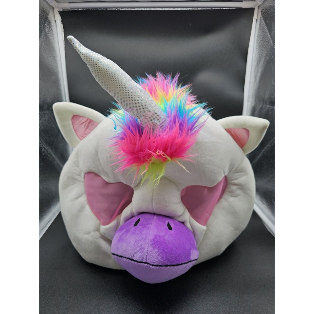 Emojination Plush Unicorn Emoji Halloween Mask & Clip On Tail Costume Cosplay